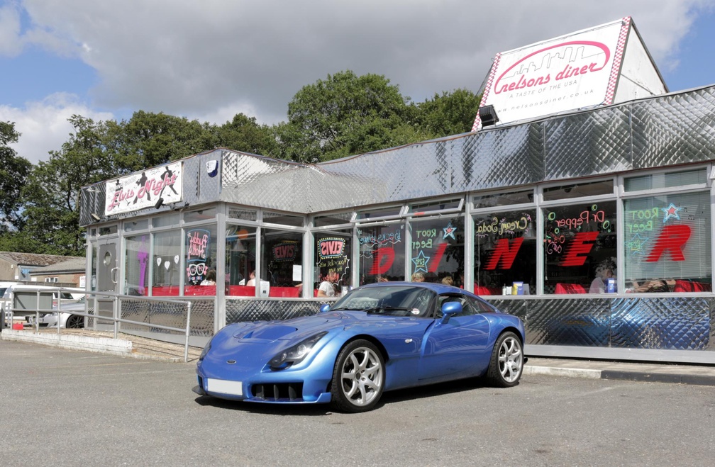 TVR Sagaris at Nelson's Diner