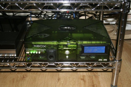 Modified Translucent Green Xbox (Halo 2 Collector's Edition)