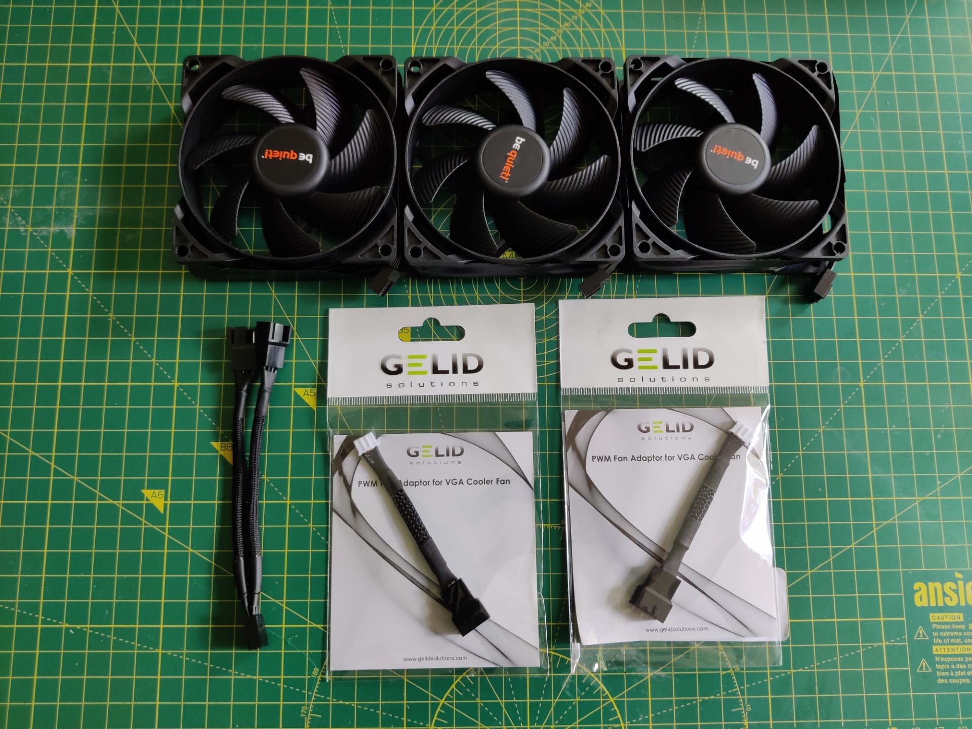 Be Quiet! fans, and also adapters